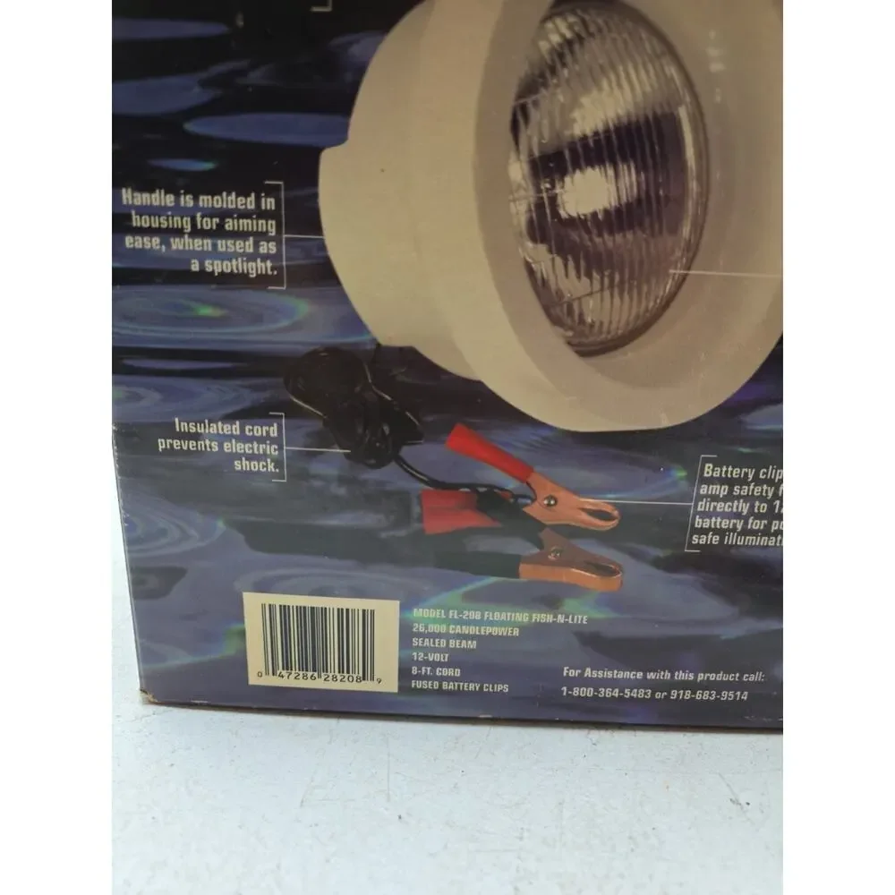 Vintage Night Blaster Floating Fish-N-Lite 12V Optronics w/ Box